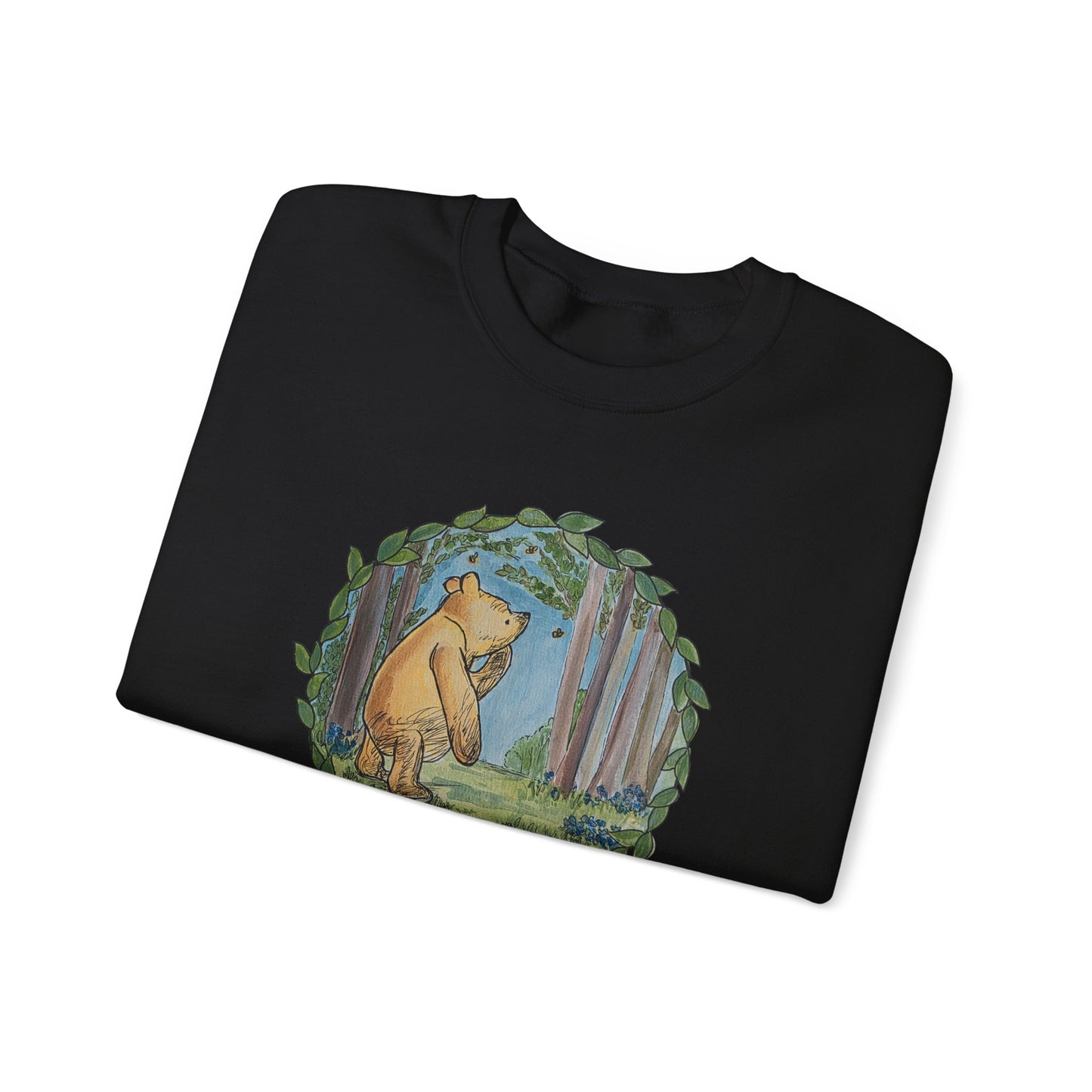 Winnie the Pooh, Hundred Acre Wood Crewneck Sweatshirt | Circle Design