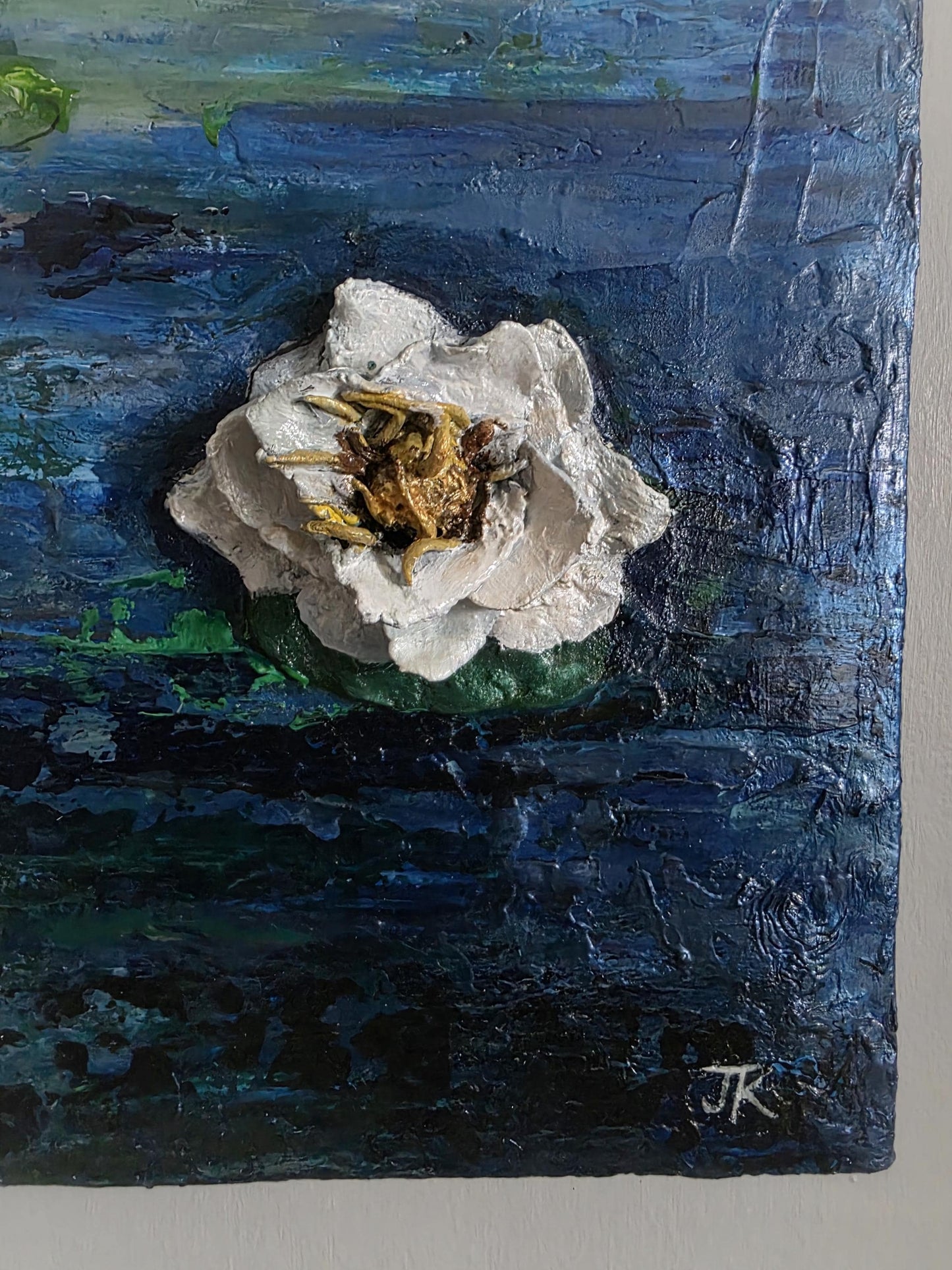Waterlillies by JK, Acylic on Canvas - Original