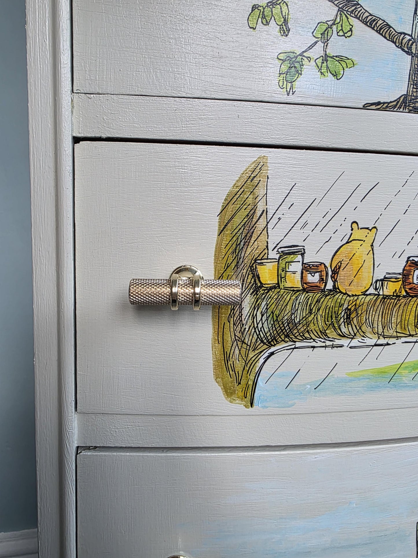 Winnie the Pooh Tall Drawers, Handpainted