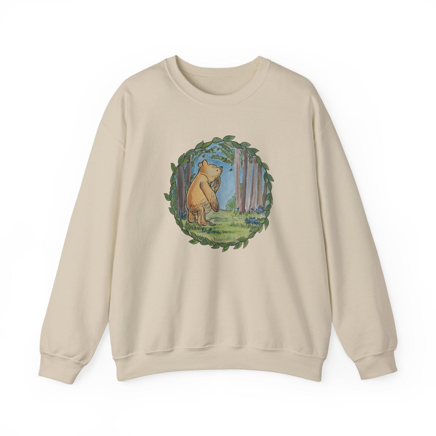 Winnie the Pooh, Hundred Acre Wood Crewneck Sweatshirt | Circle Design