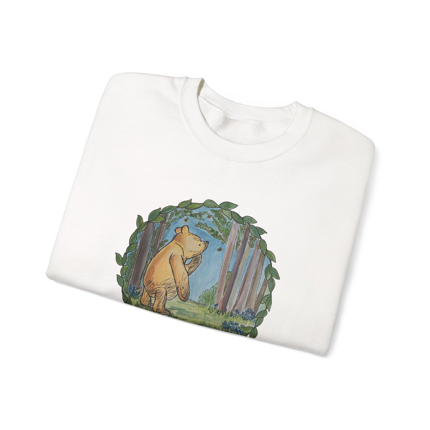 Winnie the Pooh, Hundred Acre Wood Crewneck Sweatshirt | Circle Design