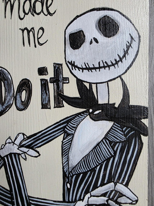 Jack Skellington Wall Art, Handpainted