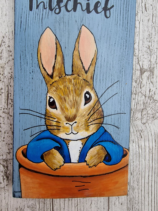 Peter Rabbit, Mischief, Wall Art