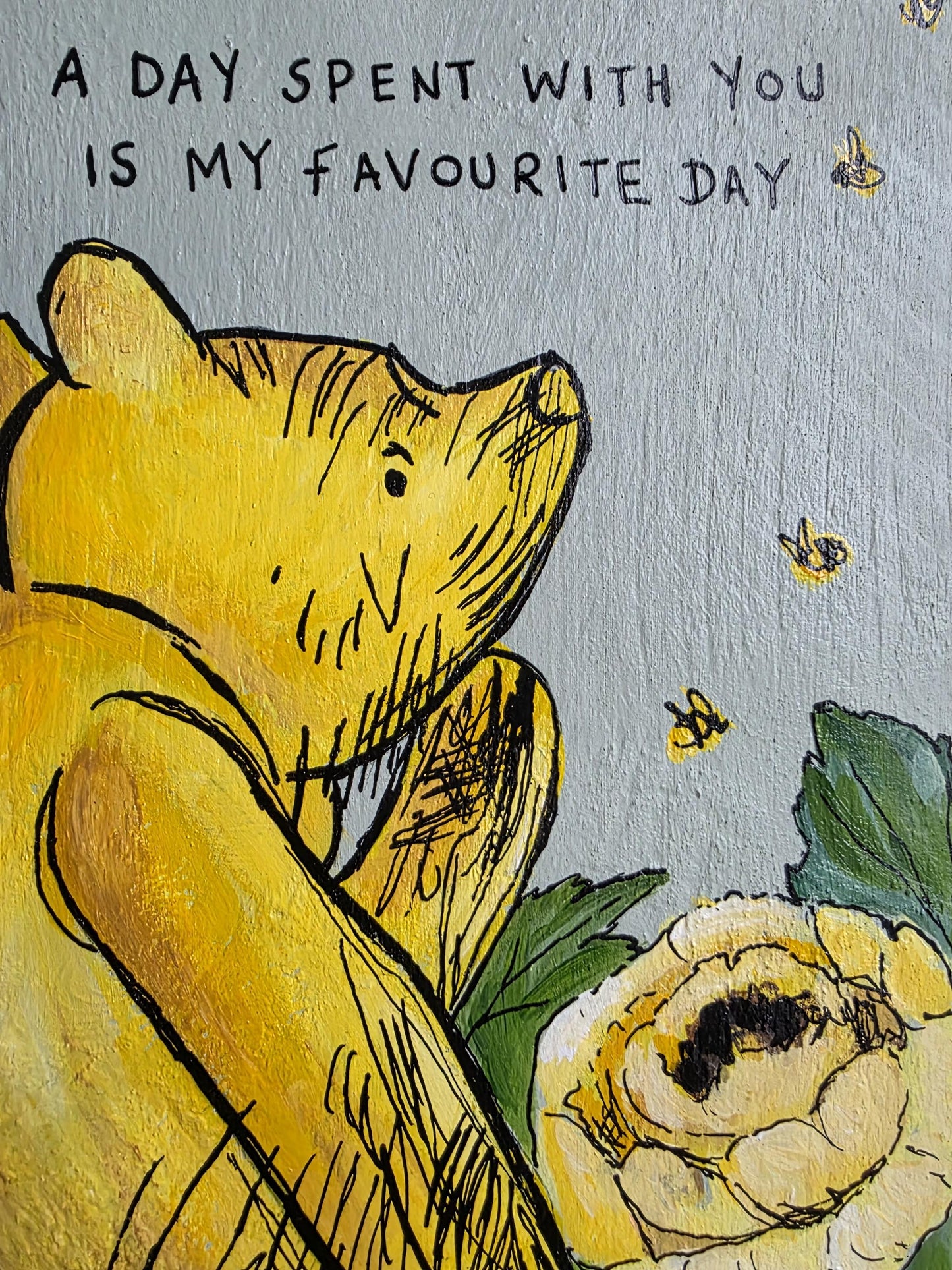 Winnie the Pooh - My Favourite Day, handpainted
