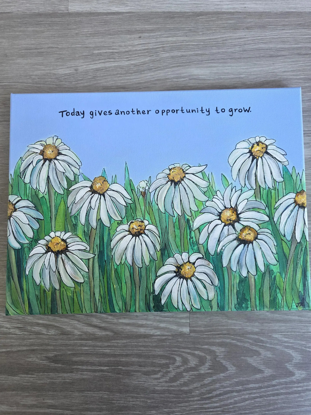The Daisy Path, hand painted - Acrylic on Canvas