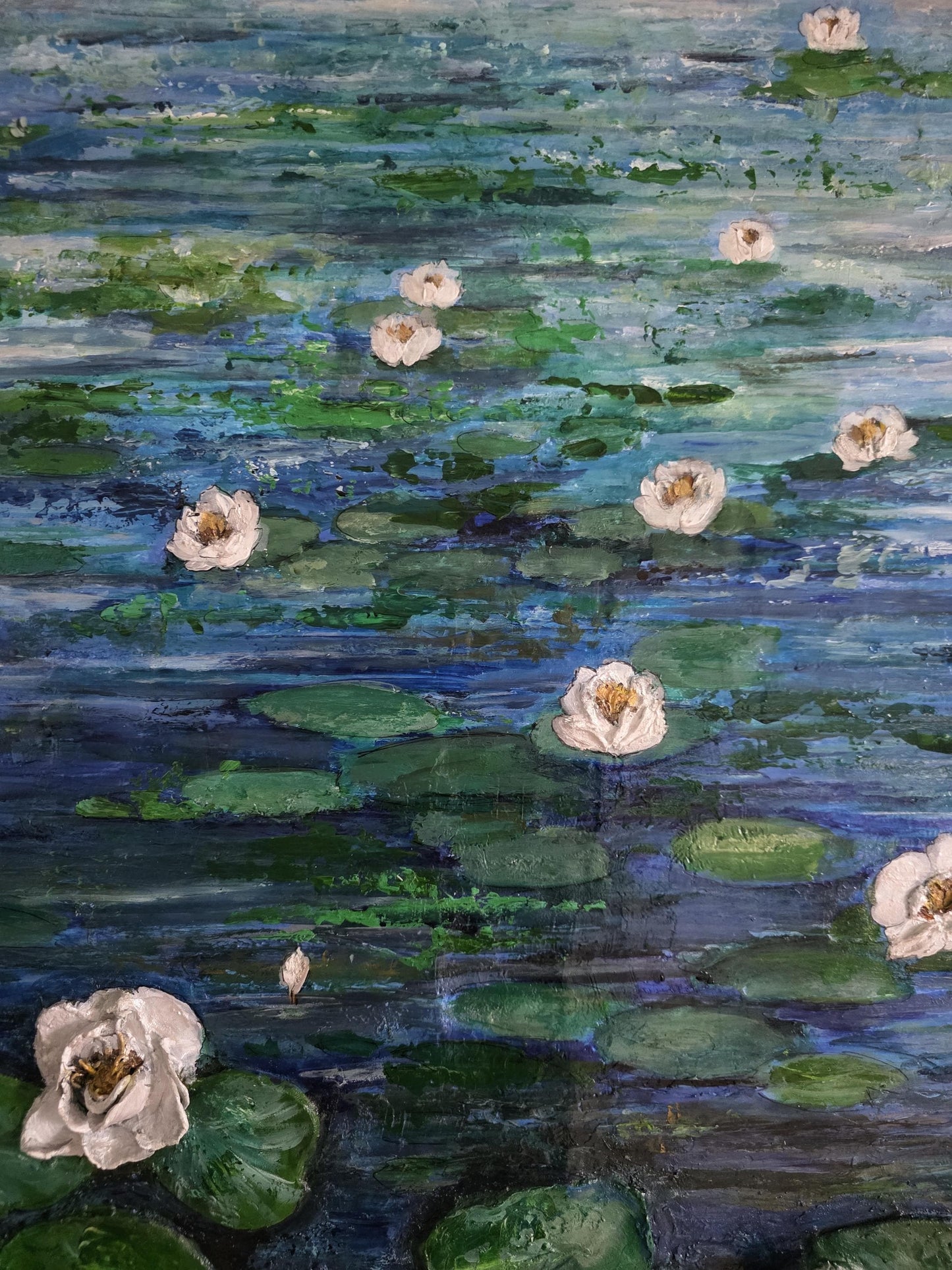 Waterlillies by JK, Acylic on Canvas - Original