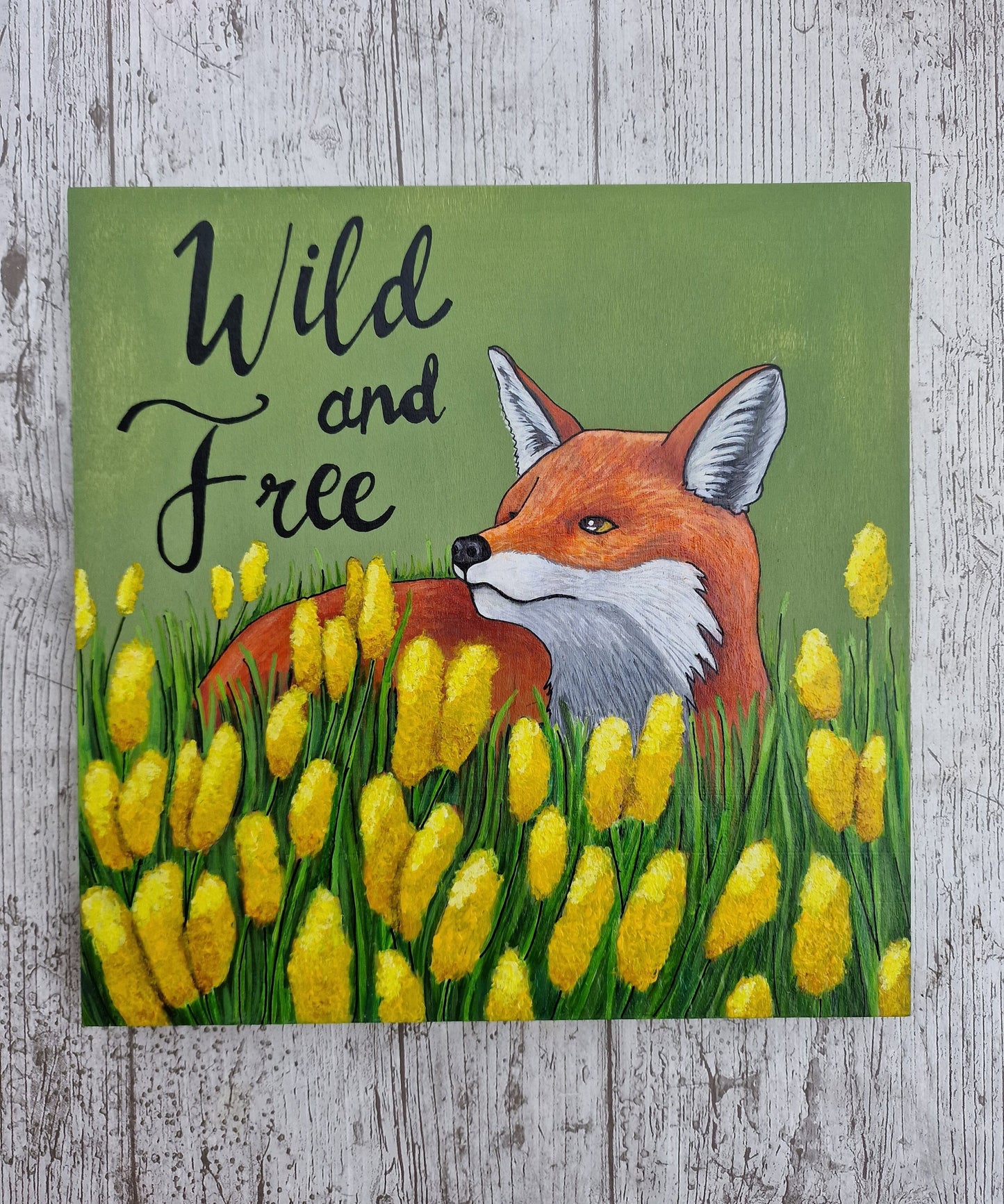 Wild and Free, Fox Painting