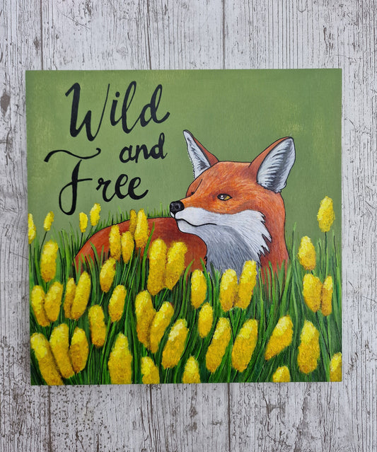 Wild and Free, Fox Painting