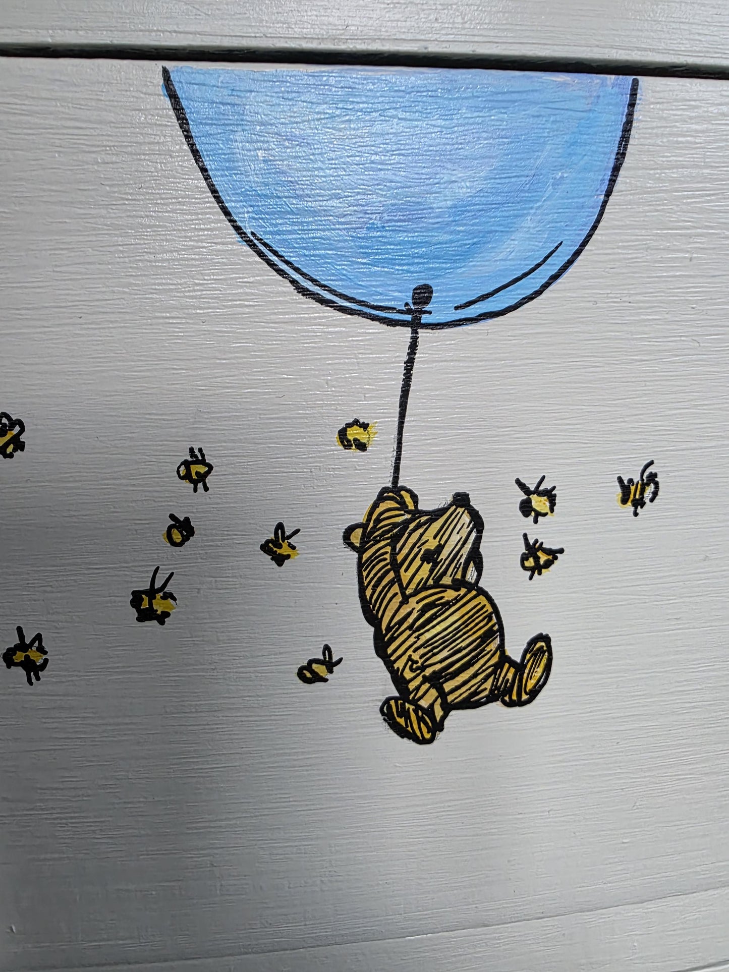 Winnie the Pooh Tall Drawers, Handpainted