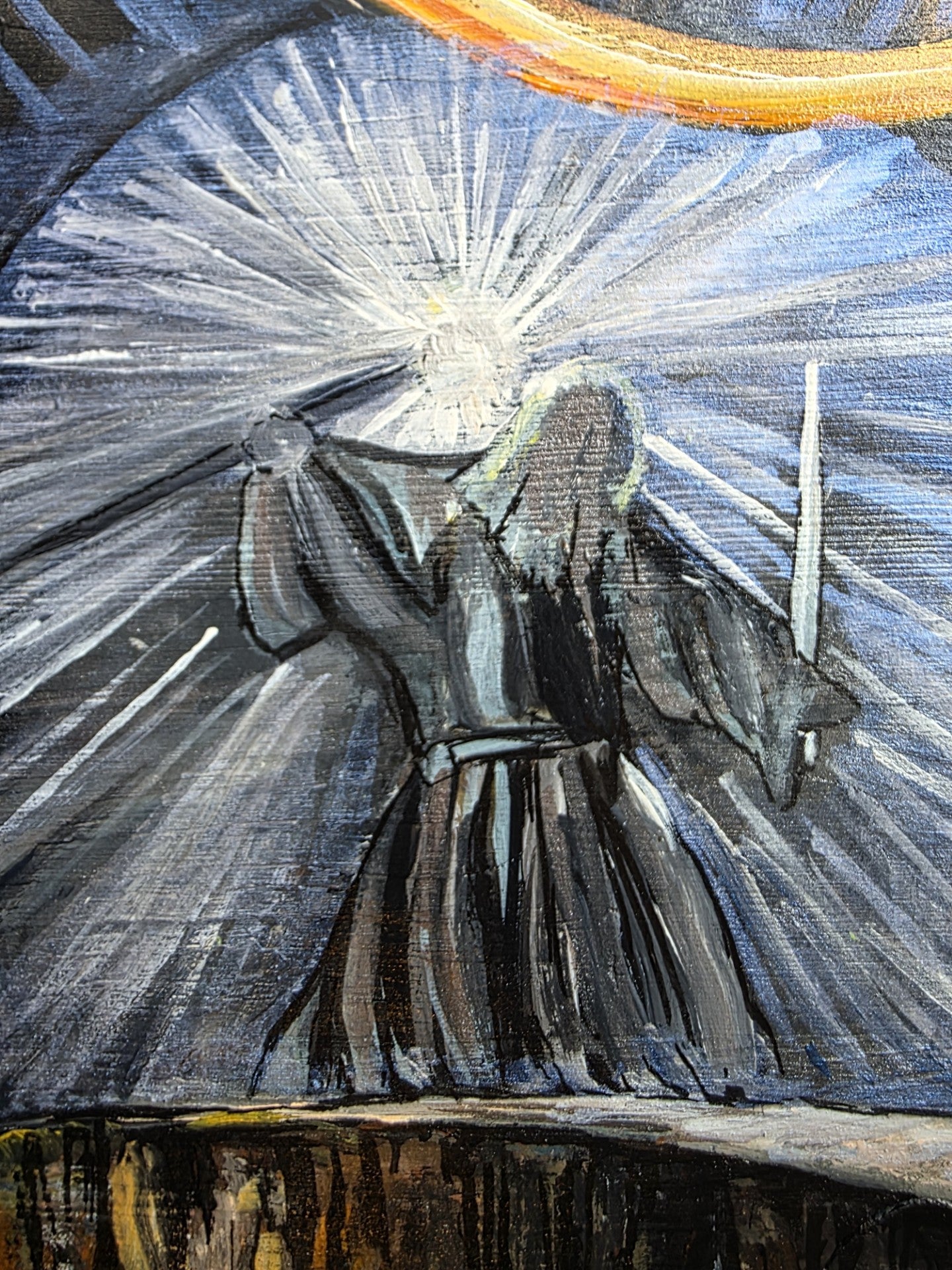 Lord of the Rings, Gandalf & the Balrog, Hand Painted Wall Art