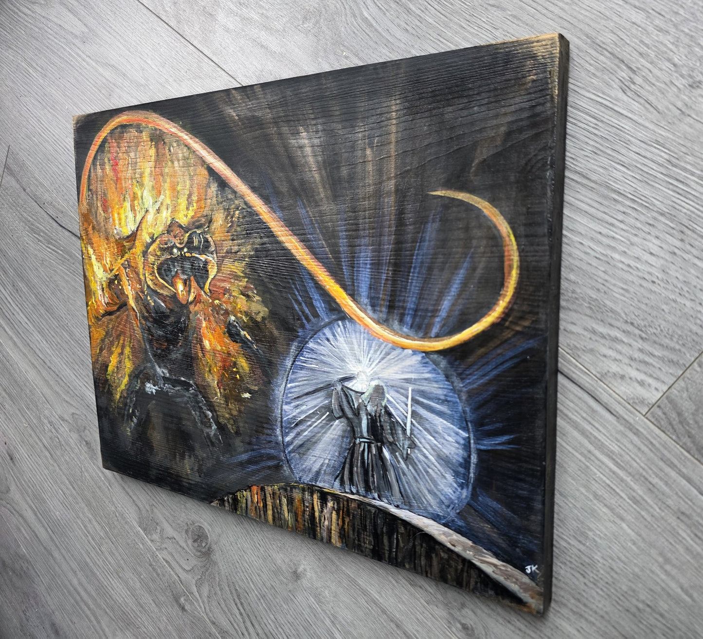 Lord of the Rings, Gandalf & the Balrog, Hand Painted Wall Art