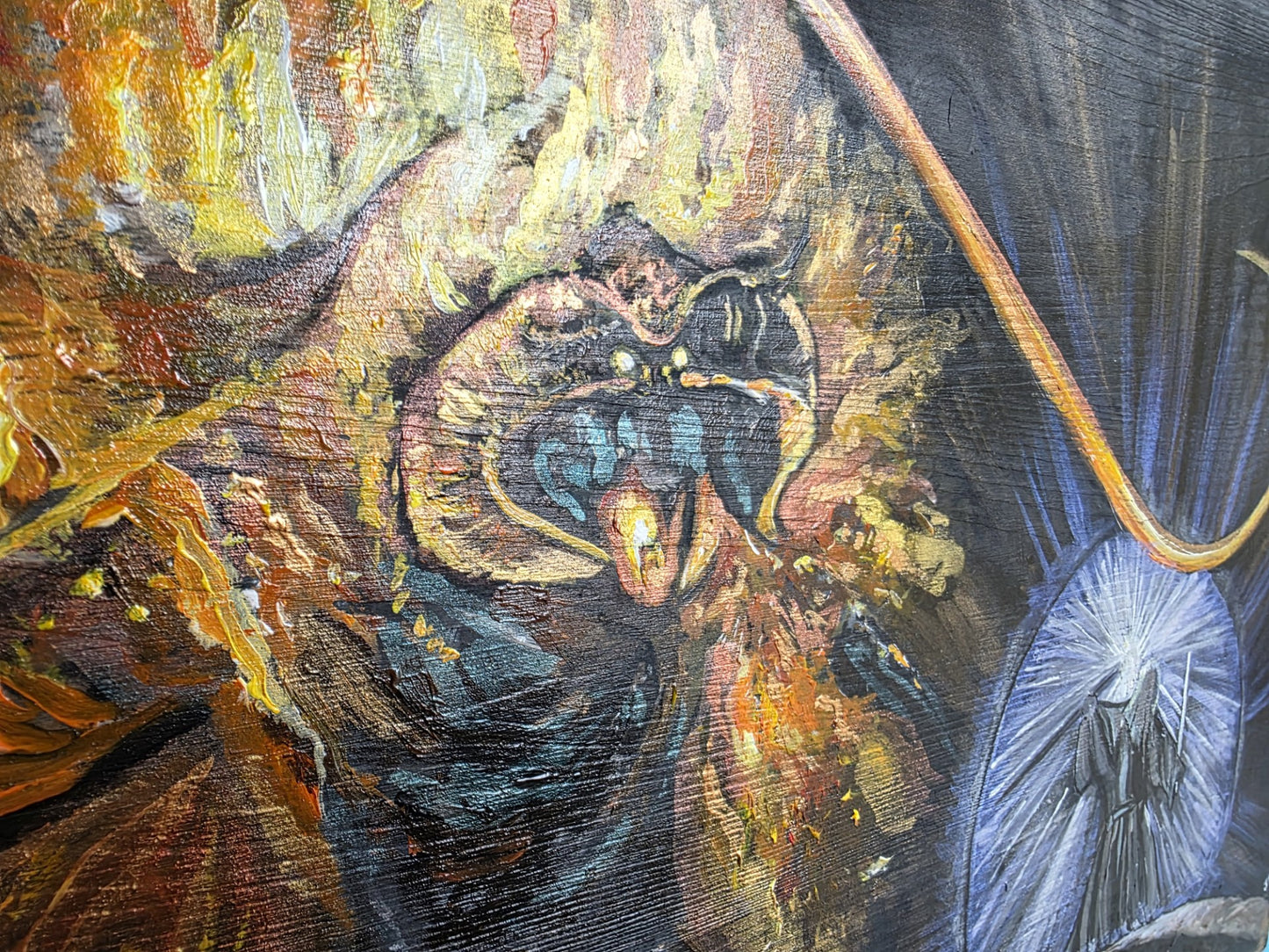 Lord of the Rings, Gandalf & the Balrog, Hand Painted Wall Art