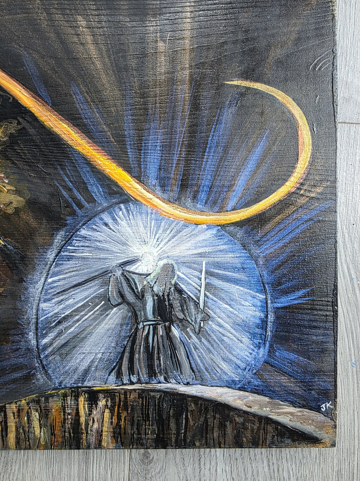 Lord of the Rings, Gandalf & the Balrog, Hand Painted Wall Art