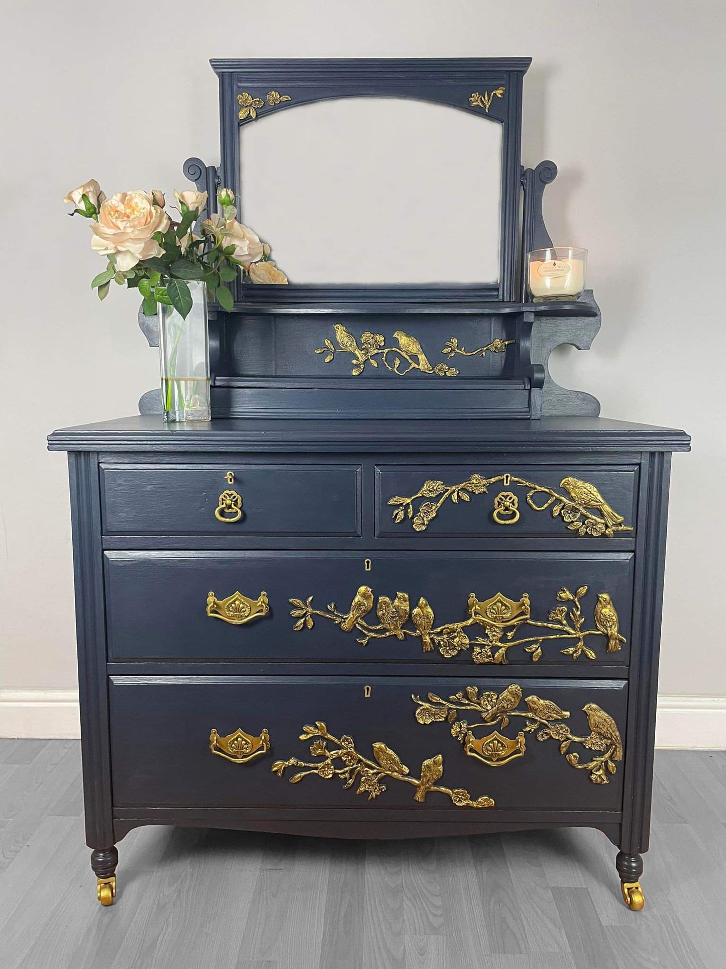 The Midnight Aviary, Dressing Table - Hand Crafted