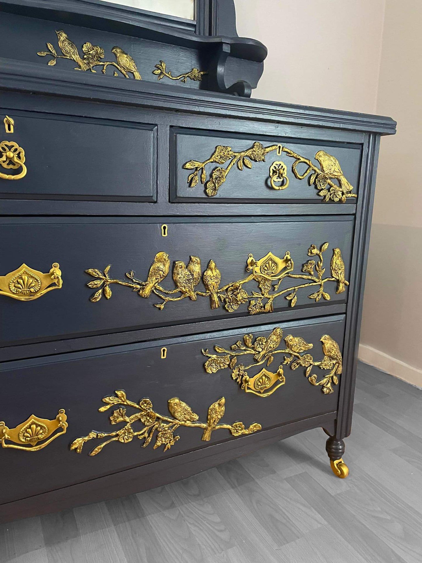 The Midnight Aviary, Dressing Table - Hand Crafted