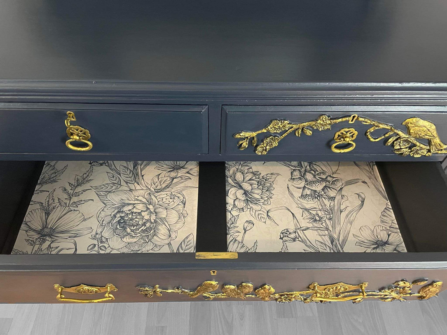 The Midnight Aviary, Dressing Table - Hand Crafted