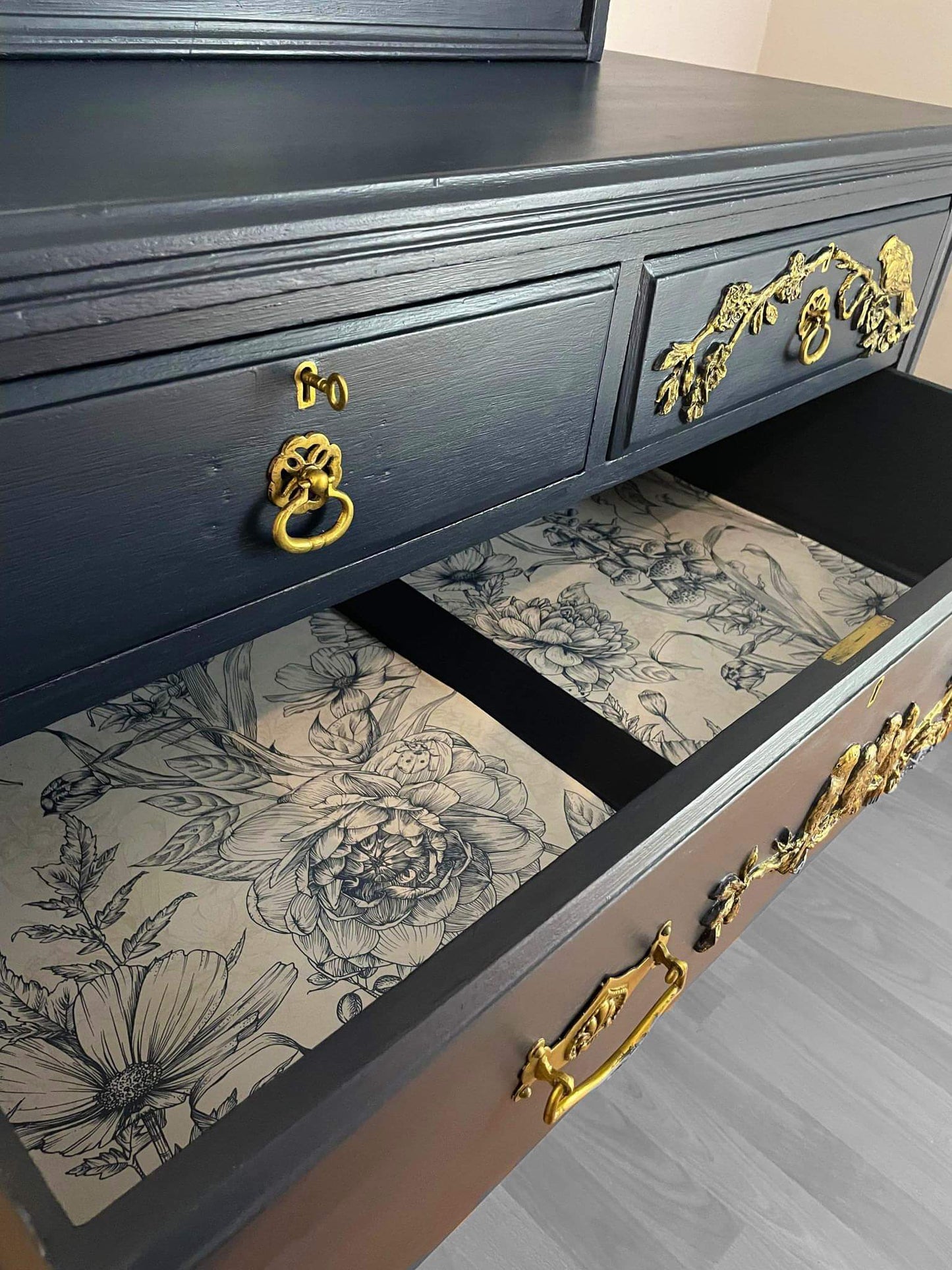 The Midnight Aviary, Dressing Table - Hand Crafted