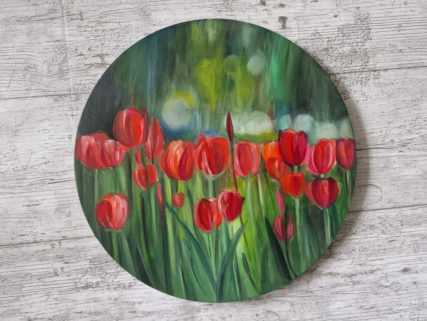 SOLD Colourburst Tulips, Set of Three paintings