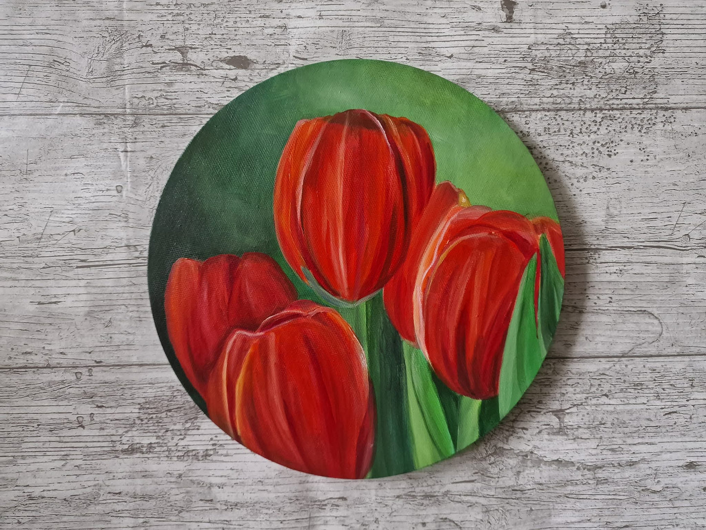 SOLD Colourburst Tulips, Set of Three paintings